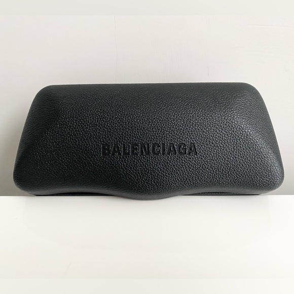 NEW $490 Balenciaga Havana Grey Brown Yellow Tortoise 55mm Oversized Sunglasses - Picture 14 of 14